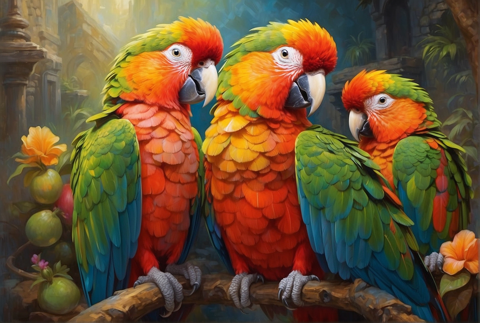 Discovering the Vision of Parrots